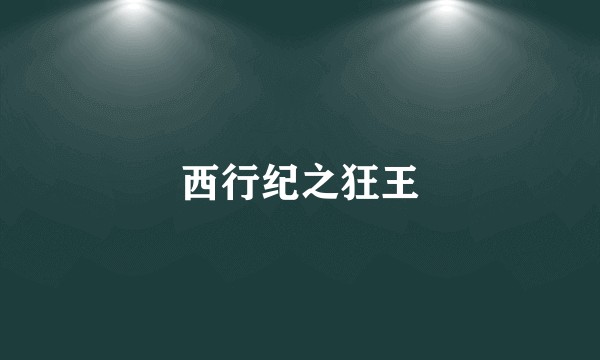 西行纪之狂王