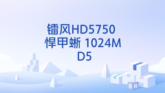 镭风HD5750 悍甲蜥 1024M D5