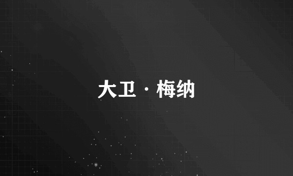 大卫·梅纳