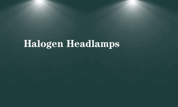 Halogen Headlamps