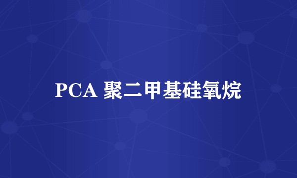 PCA 聚二甲基硅氧烷