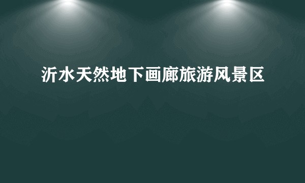 沂水天然地下画廊旅游风景区