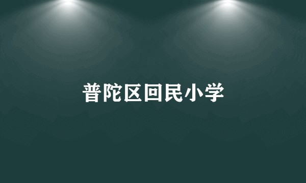 普陀区回民小学