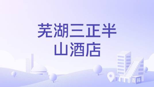 芜湖三正半山酒店