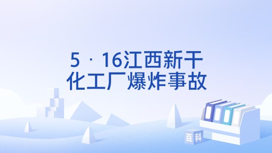 5·16江西新干化工厂爆炸事故