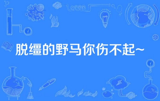 脱缰的野马你伤不起~