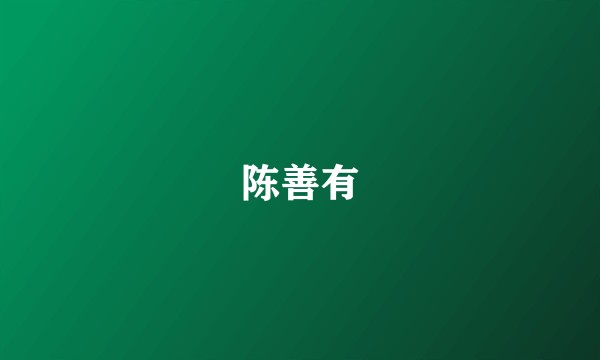 陈善有