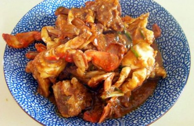 葱烧苏子蟹