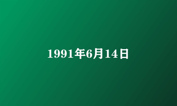 1991年6月14日