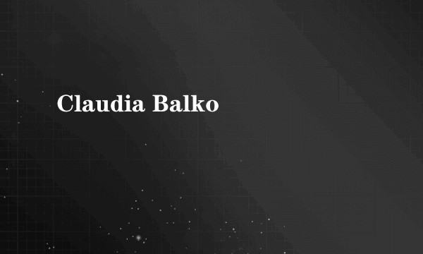 Claudia Balko
