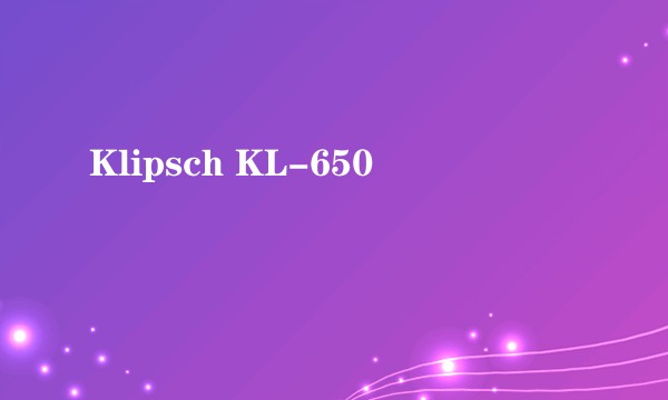 Klipsch KL-650