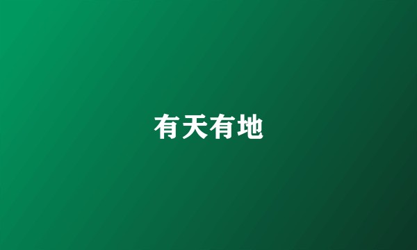 有天有地