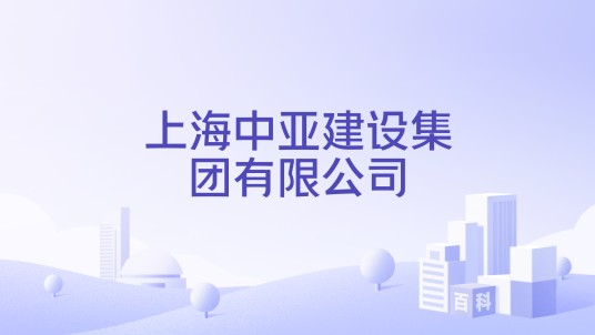 上海中亚建设集团有限公司