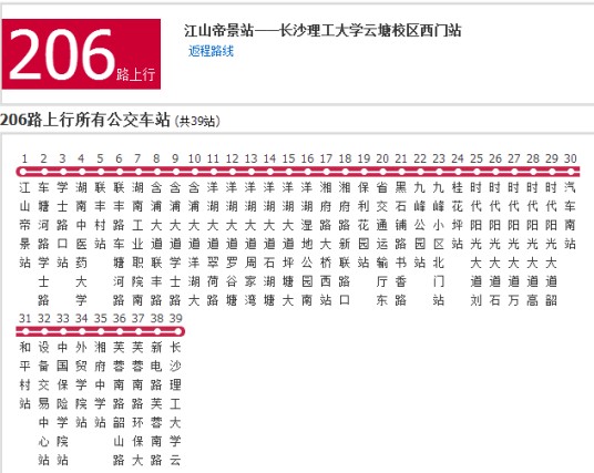 长沙公交206路