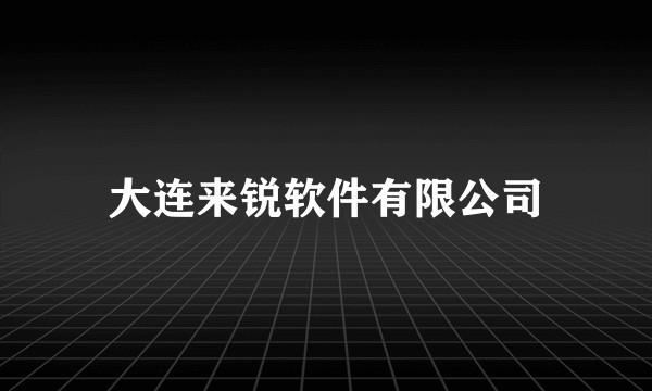 大连来锐软件有限公司