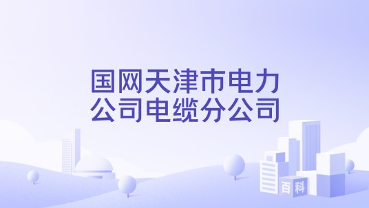 国网天津市电力公司电缆分公司