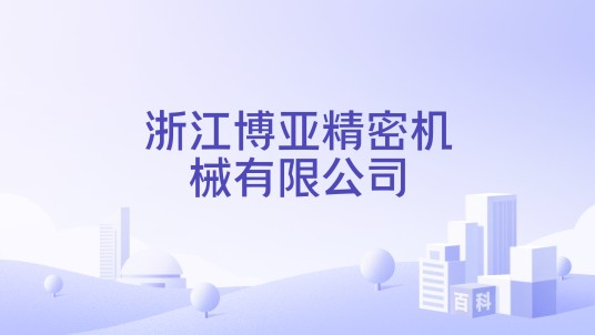 浙江博亚精密机械有限公司