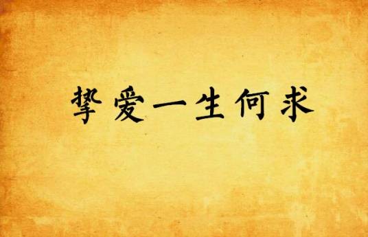 挚爱一生何求