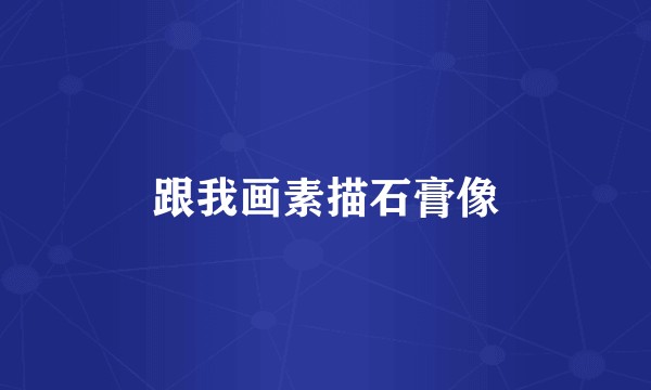 跟我画素描石膏像