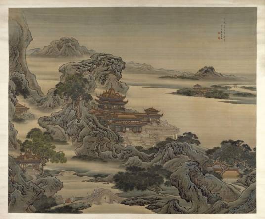 九成宫图（清代袁耀创作中国画）