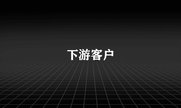 下游客户