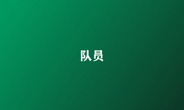 队员