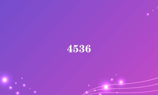 4536