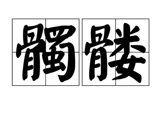 髑髅（汉语词语，指死人的头骨）