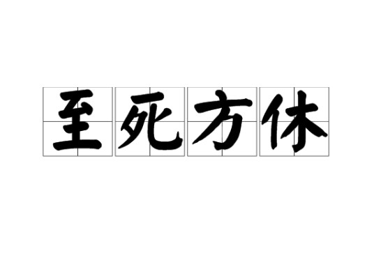 至死方休（汉语词语）