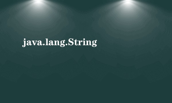 java.lang.String