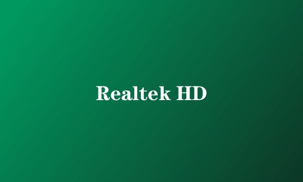 Realtek HD