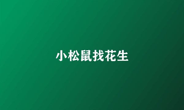 小松鼠找花生