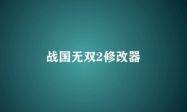 战国无双2修改器