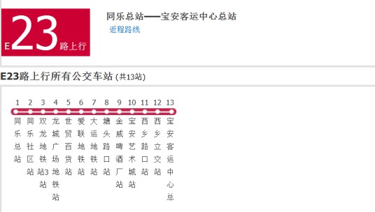 深圳公交E23路