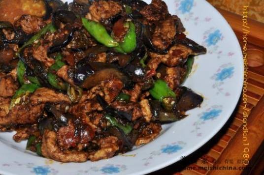 茄子炒肉
