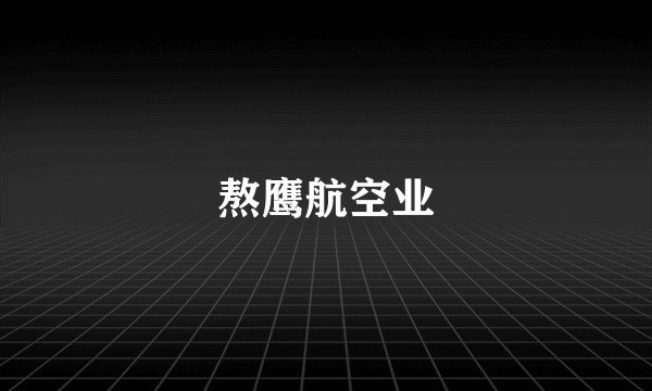 熬鹰航空业