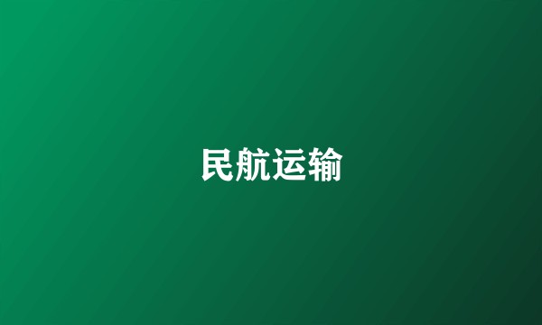 民航运输