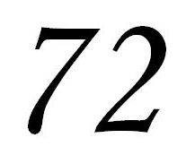 72（自然数之一）