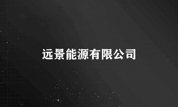 远景能源有限公司
