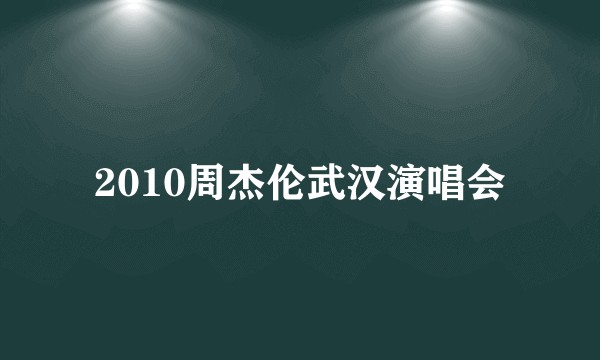 2010周杰伦武汉演唱会