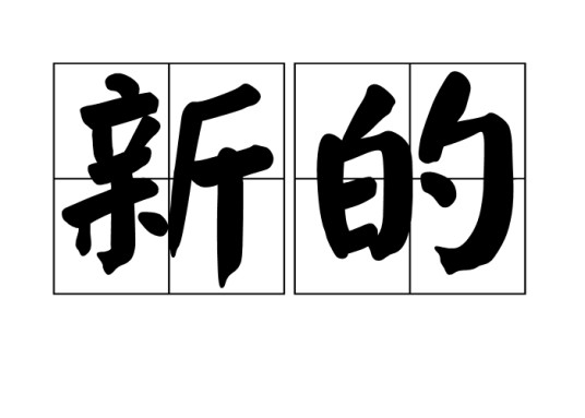 新的（中国汉语词汇）