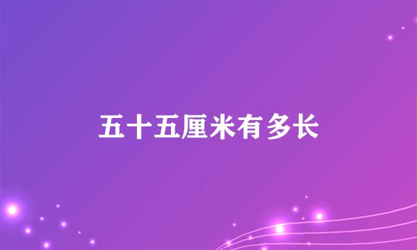 五十五厘米有多长