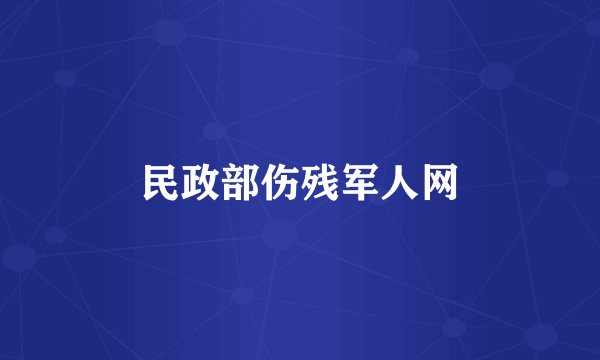 民政部伤残军人网