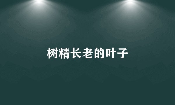 树精长老的叶子