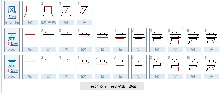风萧萧什么意思？
