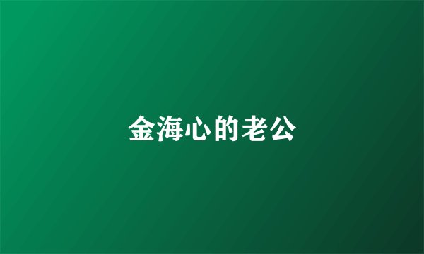 金海心的老公