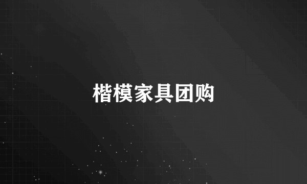 楷模家具团购