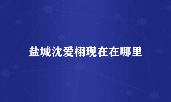 盐城沈爱栩现在在哪里