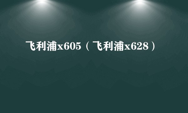 飞利浦x605（飞利浦x628）