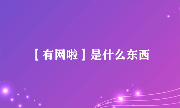 【有网啦】是什么东西